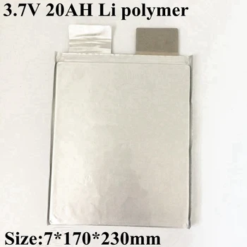 Высокомощный Литий-полимерный Аккумулятор 3,7 v 20Ah Li Po 3,7 v 4C Скорость Разряда 80A для Электроинструмента Аккумуляторная Батарея Diy Lifepo4 20ah