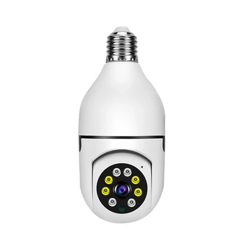Лампочка Камеры безопасности Камера безопасности Прожектор ночного видения Обнаружение движения Двусторонний звук 2,4 ГГц 5 ГГц