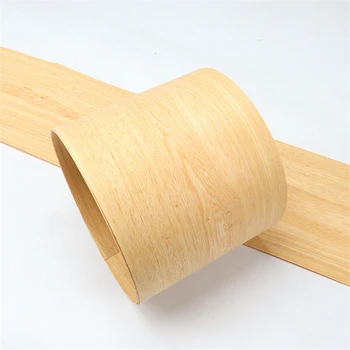 Натуральный шпон из дерева венге для мебели размером 15-20 см x 2,5 м 0,5 мм C / C желтого цвета