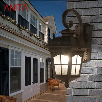 Уличное настенное бра ANITA, современный Водонепроницаемый внутренний дворик, Современный светодиодный настенный светильник для крыльца, балкона, внутреннего двора, прохода виллы
